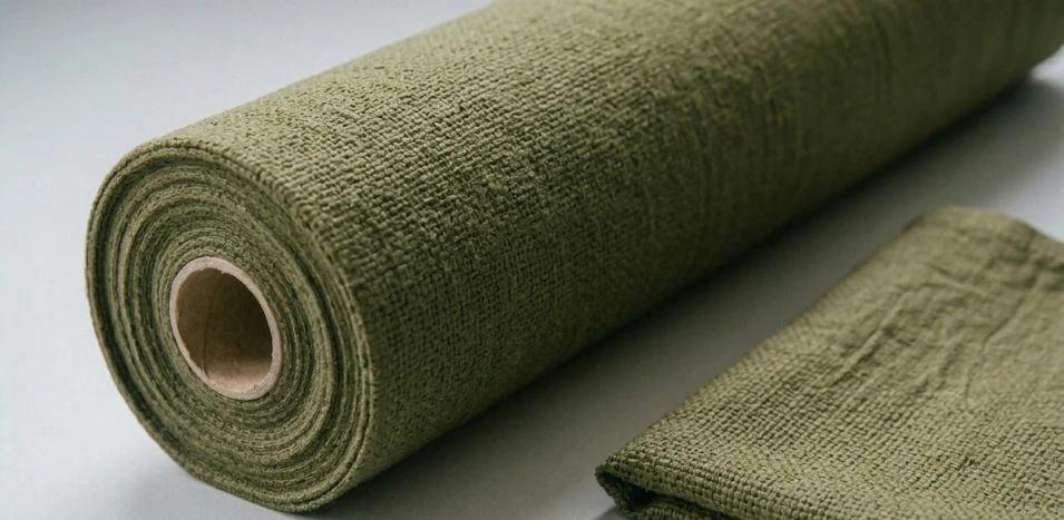 Льняная канва Olive 150