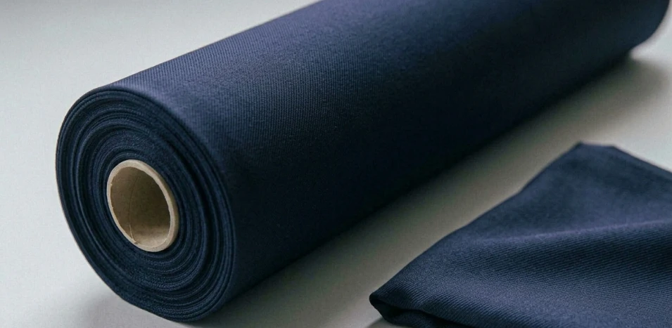 Костюмная шерсть Gabardine Navy 150